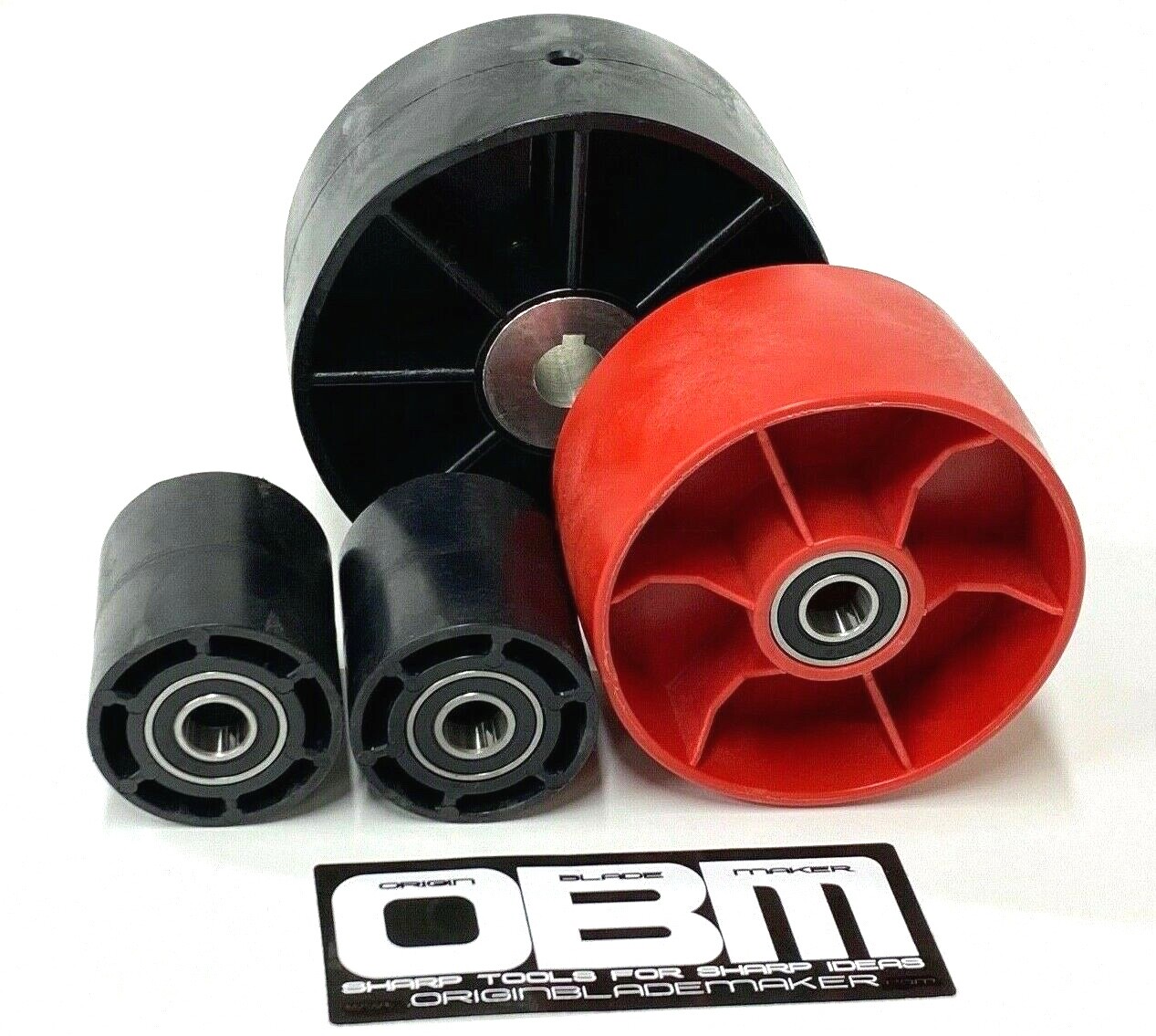 Belt Grinder Wheels for 2×72″ knife making grinder (choose your bore size)