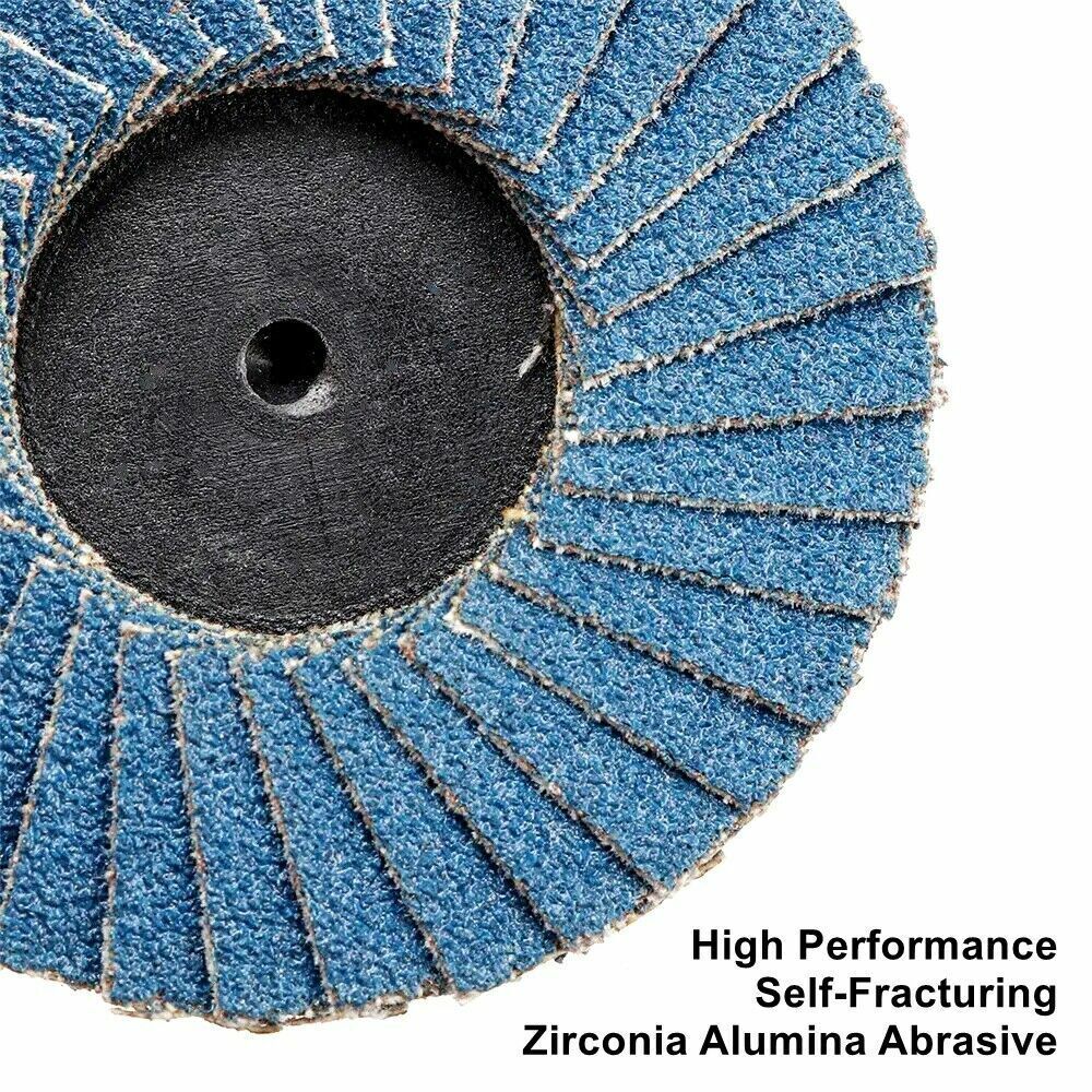 10PCS 2 in Die Grinder Drill Grinding Wheels Roll Lock Sanding Flap Disc 80 Grit