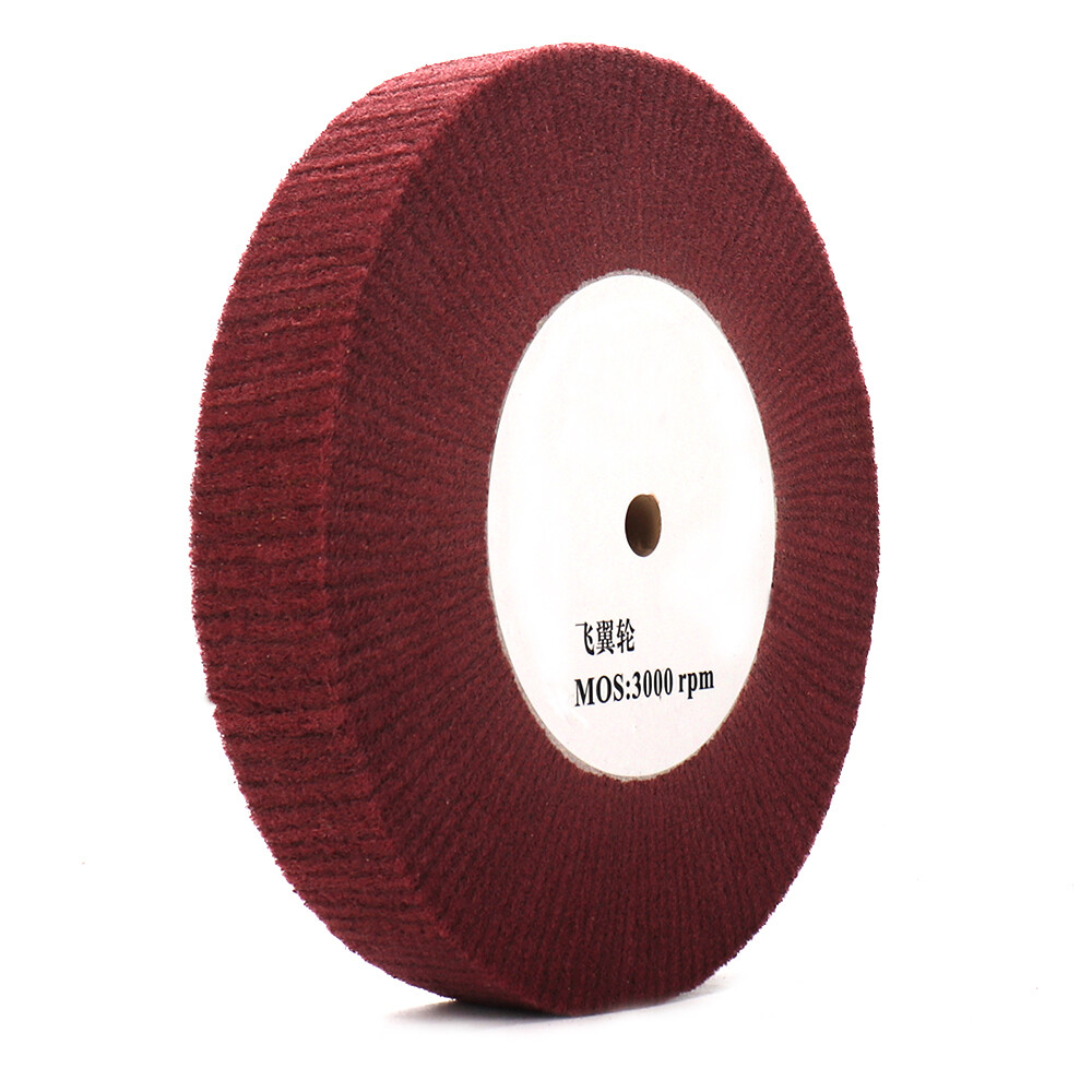 Non-woven Nylon Flap Polishing Wheel Disc 20mm Inner Hole For Bench Grinder 320#