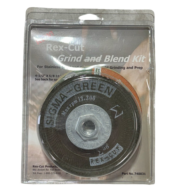 Rex-Cut 4-1/2″ x 5/8-11 Grind & Blend Kit Weld Grinding & Prep 740031