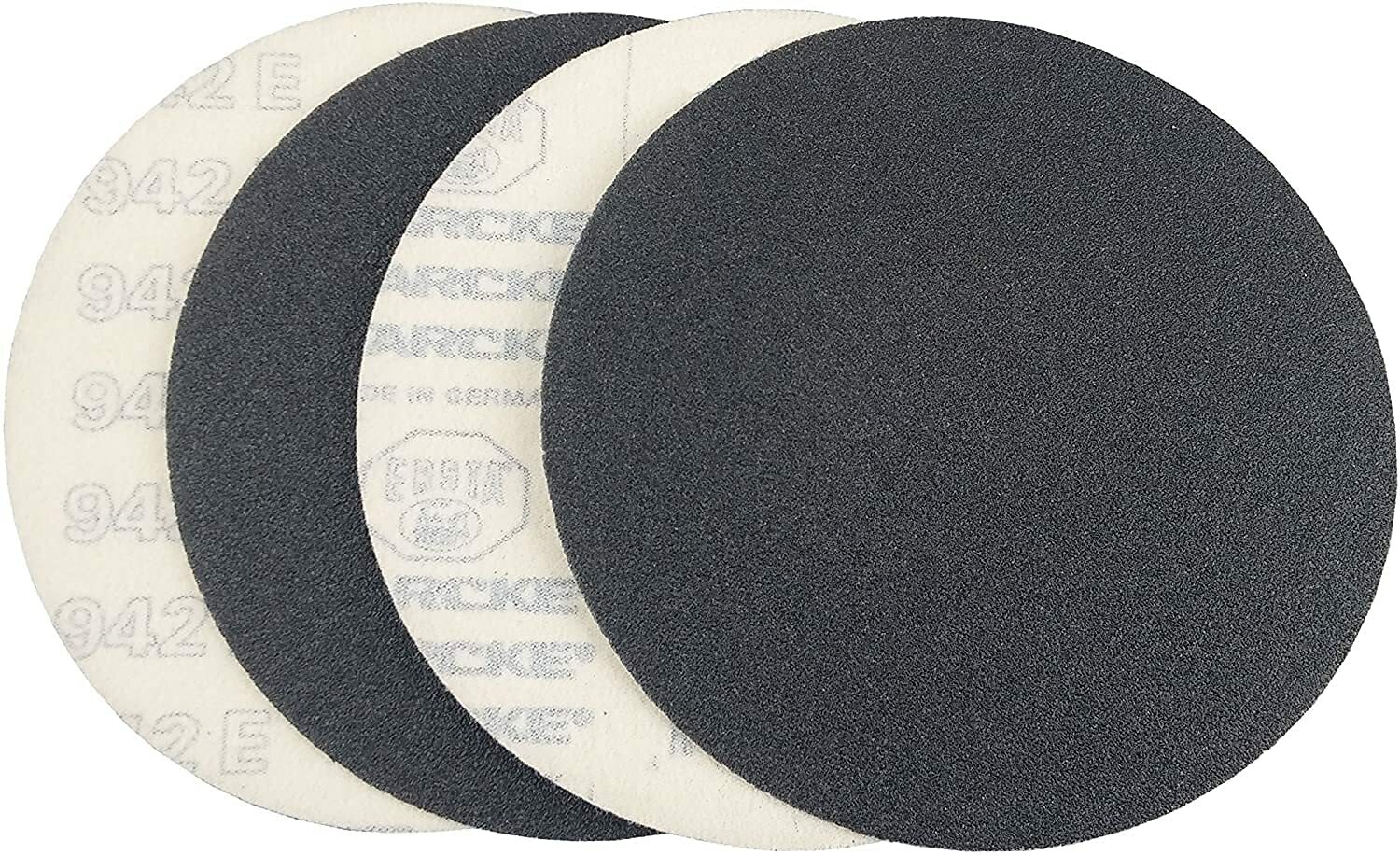 Starcke Premium 4 Inch Hook and Loop Grip Sanding Discs Black Silicon Carbide