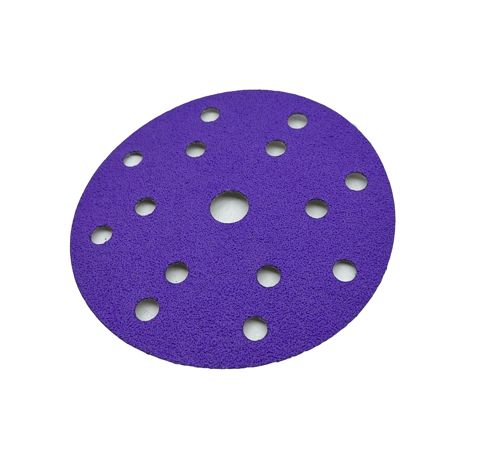 100PCS 6″ Ceramic Purple Sanding Disc 15-Hole Hook & Loop 600Grit For Wood&Metal