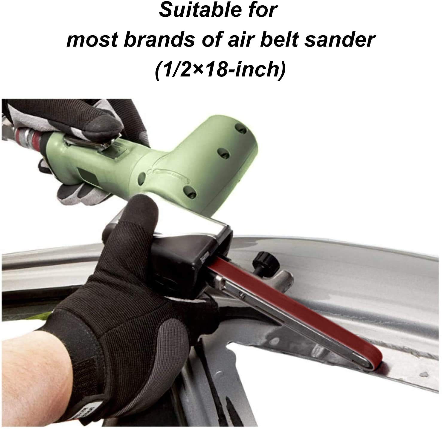 24 Pack 1/2×18 Inch Sanding Belts 60 Grit Aluminum Oxide for Mini Sander