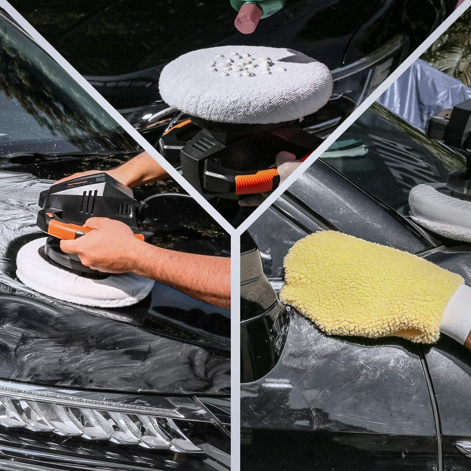 Waxer/Polisher, TACKLIFE 10-Inch Dual Action Random Orbital Car Buffer Polisher