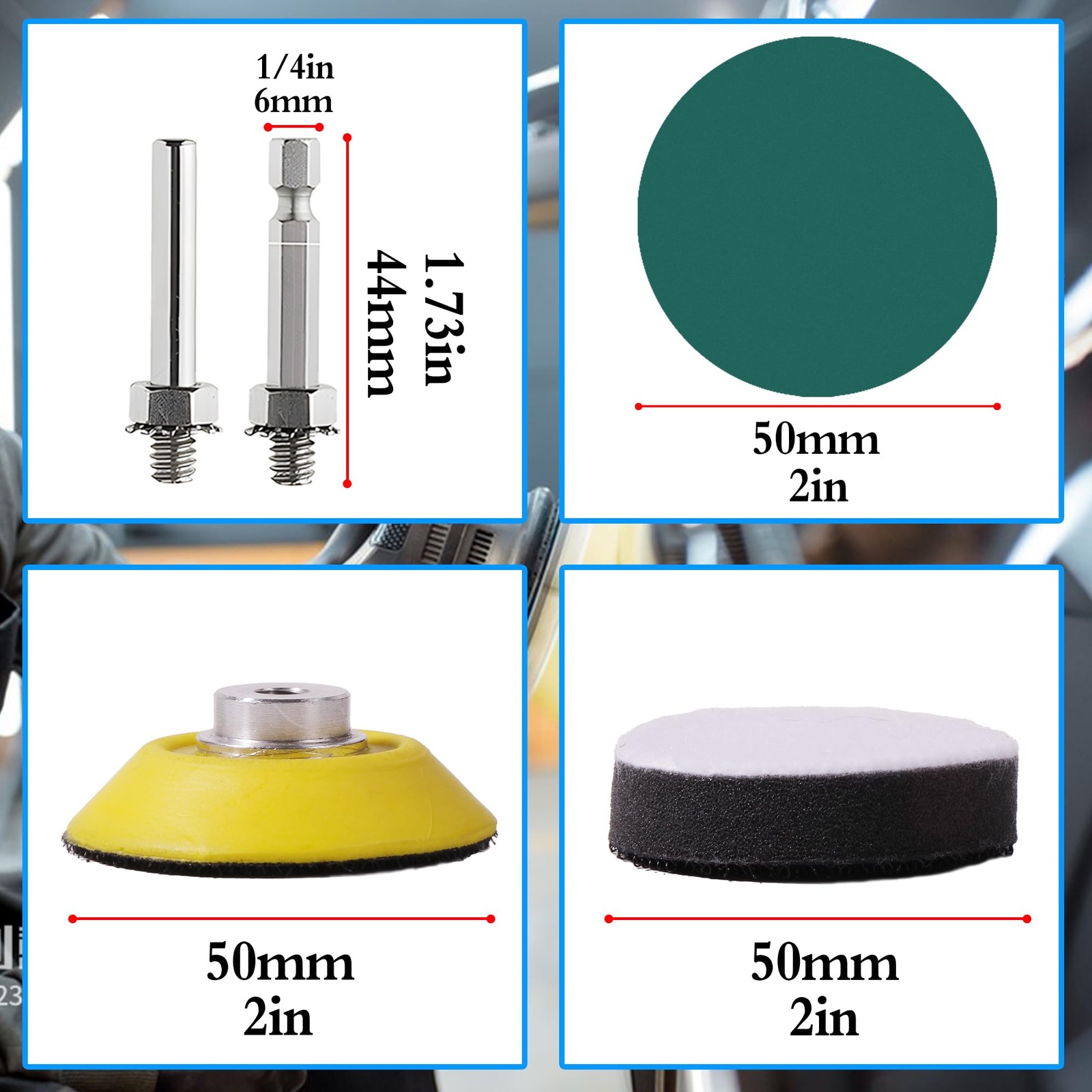 200pcs 2 Inch Sanding Discs for Drill,Small Round Sander Hook and Loop Assort…