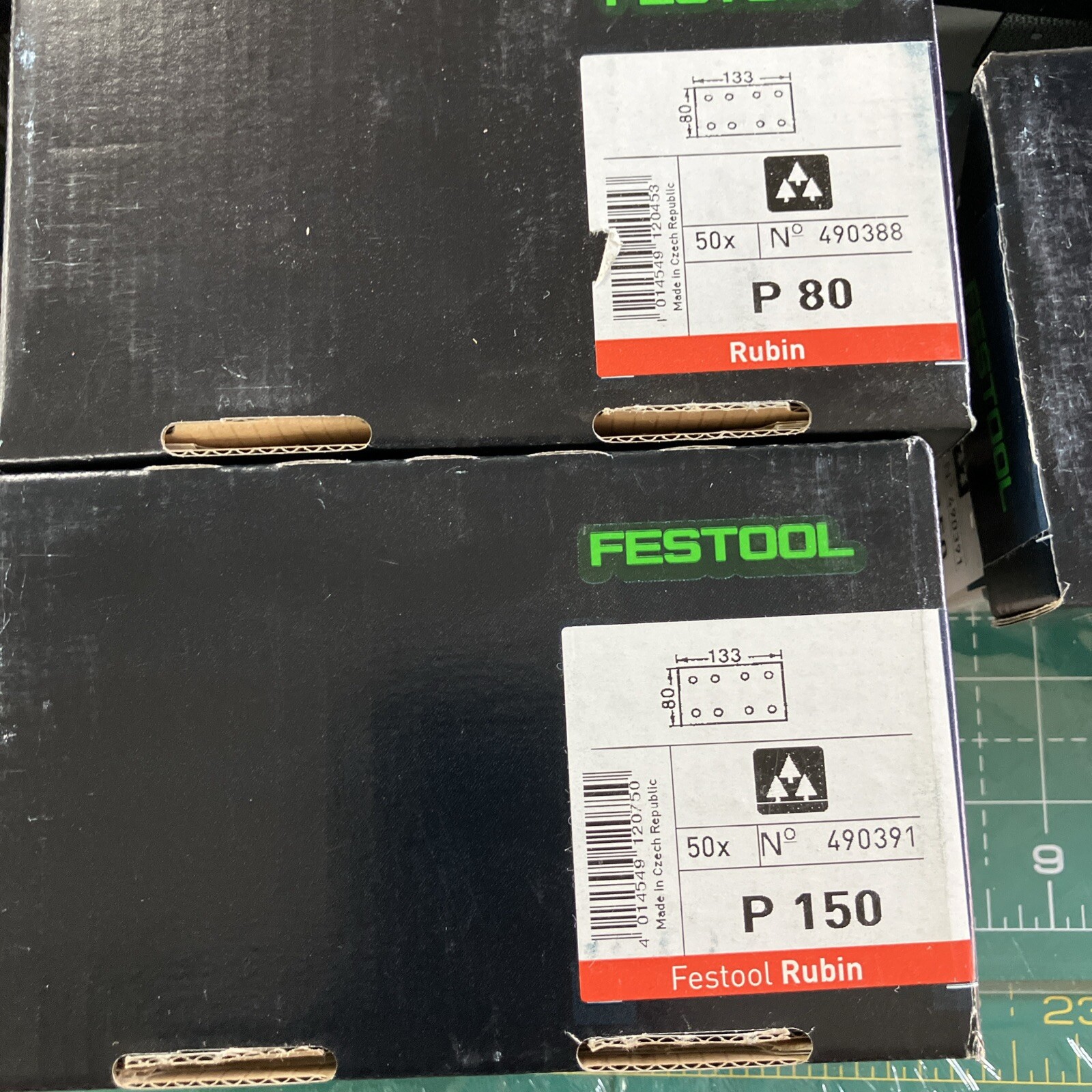 ”Rectangle” 80mm x 133mm Festool Ruben : 1 pack