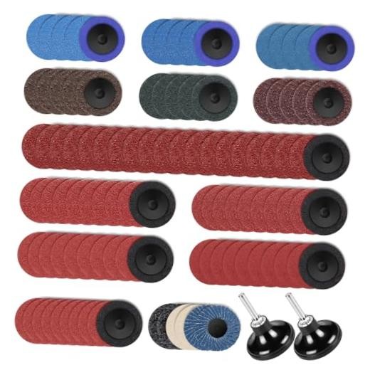 108Pcs 2 Inch Sanding Discs Set, Quick Change & Steady, Die Grinder Sanding