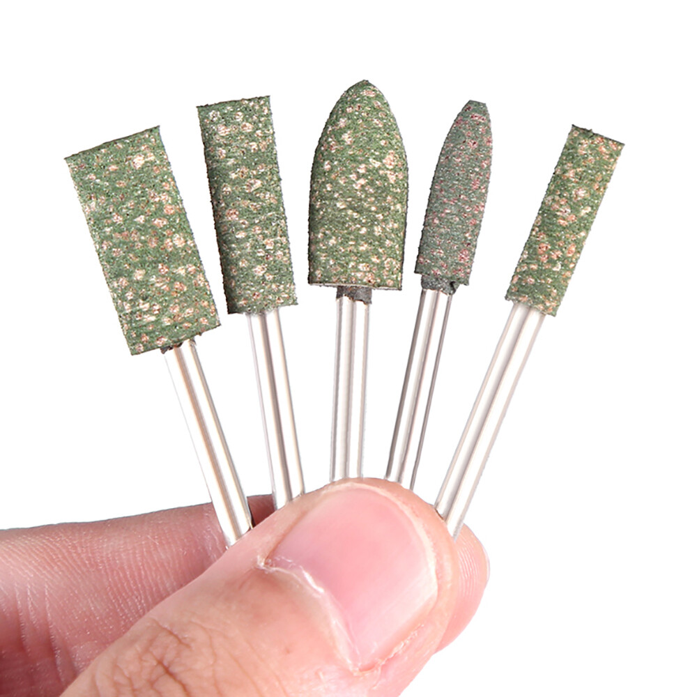 Rubber Polish Point Burr Grinding Head 2.35mm/3mm Shank For Dremel Rotary Tools
