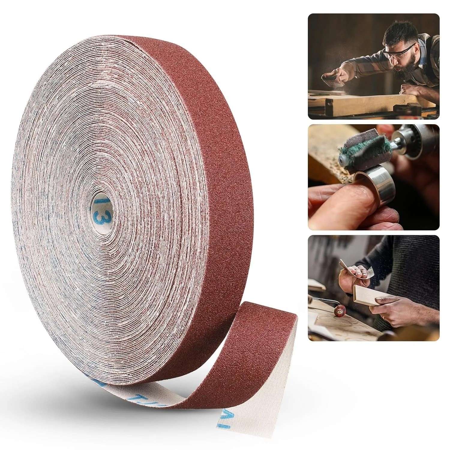 Continuous Emery Cloth Roll 2m 5m Abrasive Sandpaper for Wood Metal