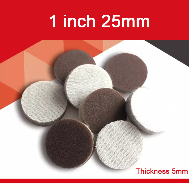 1-5” 25-125mm Hook&Loop Sanding Foam Sponge Discs Wet Dry Orbital Sandpaper Pads