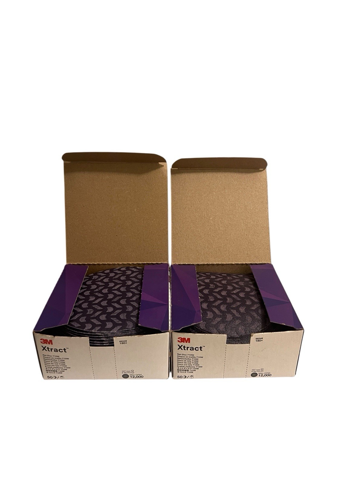3M Xtract Cubitron II 66548 Net Disc 710W 180+ 5″ NH Die 500X 50ct x2 (100pk)