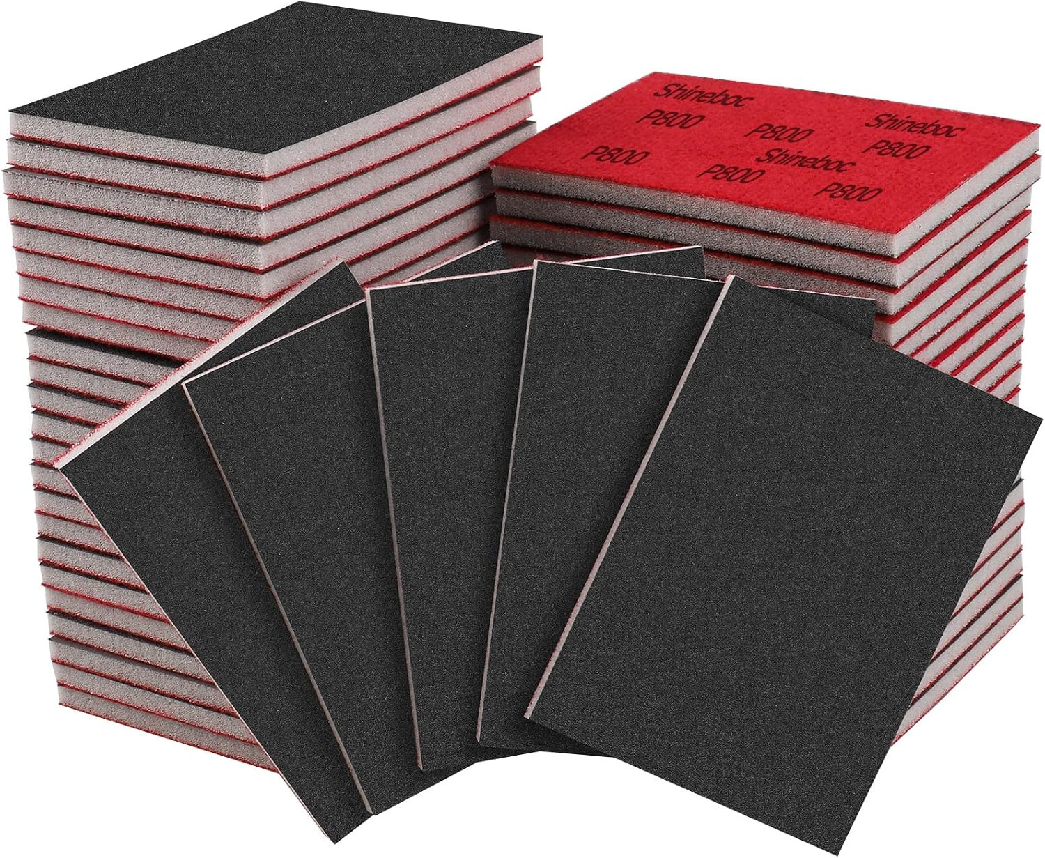20 Pcs 3 X 4 Inch 800 Grit Sanding Sponge Set, Ultra Fine Sanding Sponges Pads