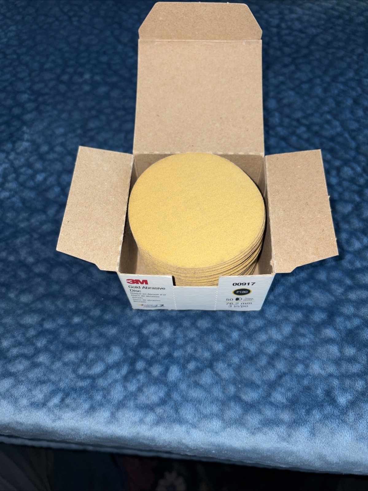 3M Gold Abrasive Disc 180 Grit 3 Inch 50 Count (A2 196)