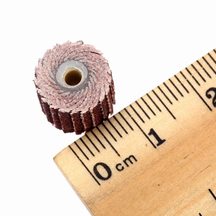 10Pcs Flap Wheel Head Sander Rod 240 Grit Polishing Grinding Power Rotary Tool