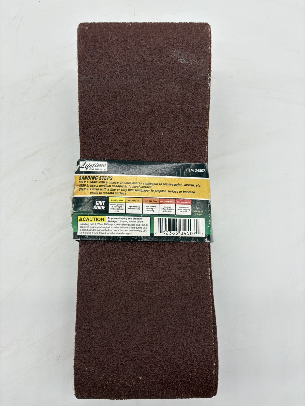 Lifetime Carbide 4X24 Aluminum Oxide Sanding Belts 80 Grit 5 Pack #34507