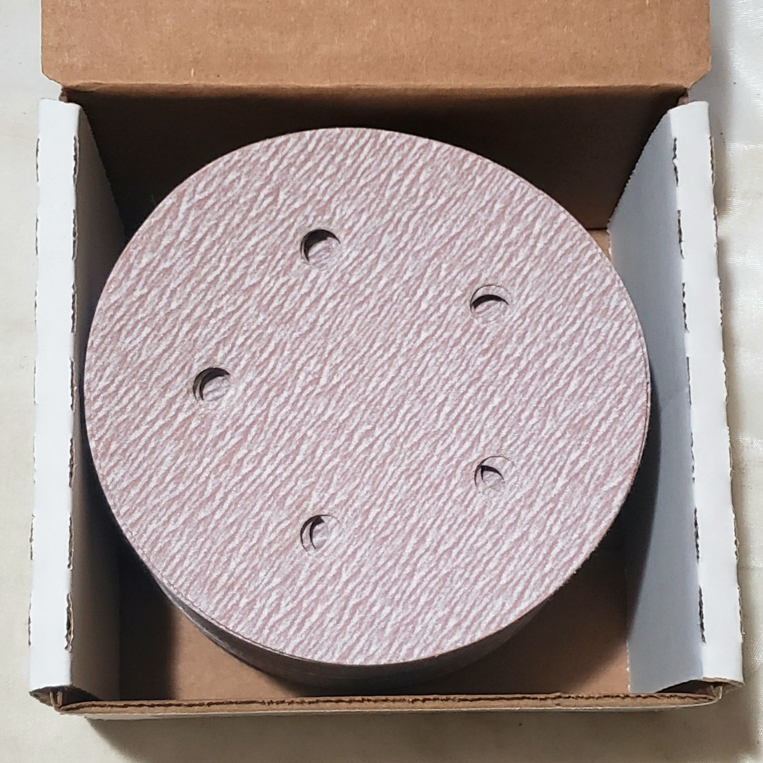 Norton A27OP 31577 P240 5″ Hook & Loop 5 Hole Sanding Disc 240 Grit