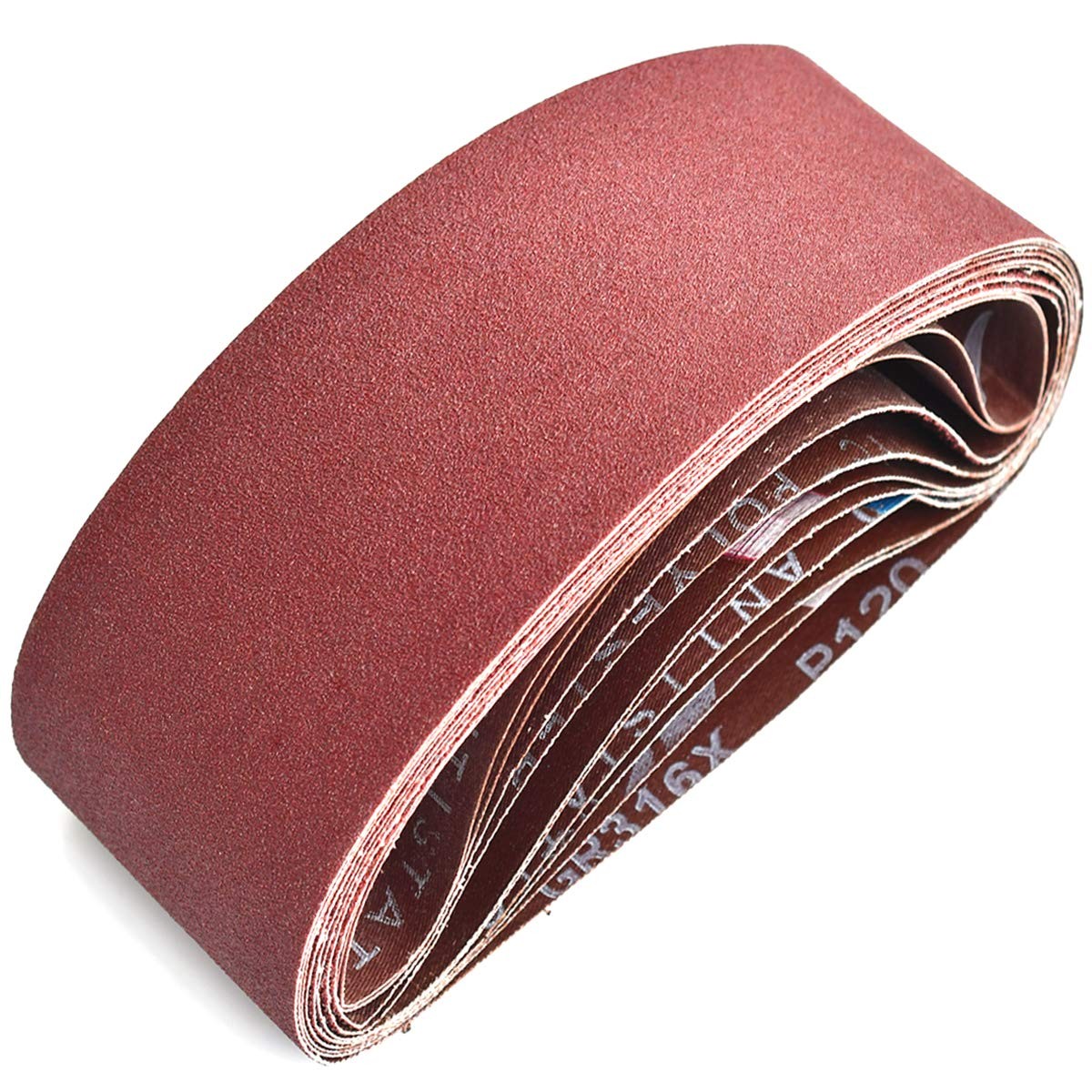 4 X 21 Inch Aluminum Oxide Sanding Belts 2 Each Of 40/80/120/150/240/400 Assorte