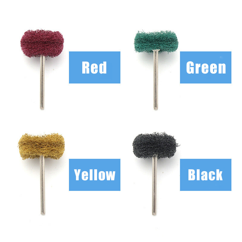 2.35mm Shank Fiber Scouring Pad Grinding Head Rotary Tool For Polishing Sanding