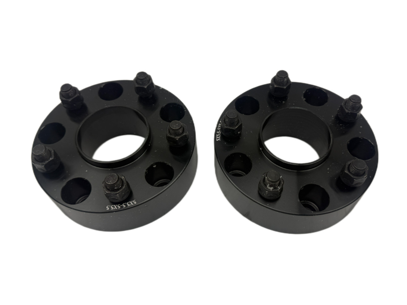 5×5.5 Black Hub Centric Wheel Spacers Adapters 2 Piece Set for Dodge Ram 1500