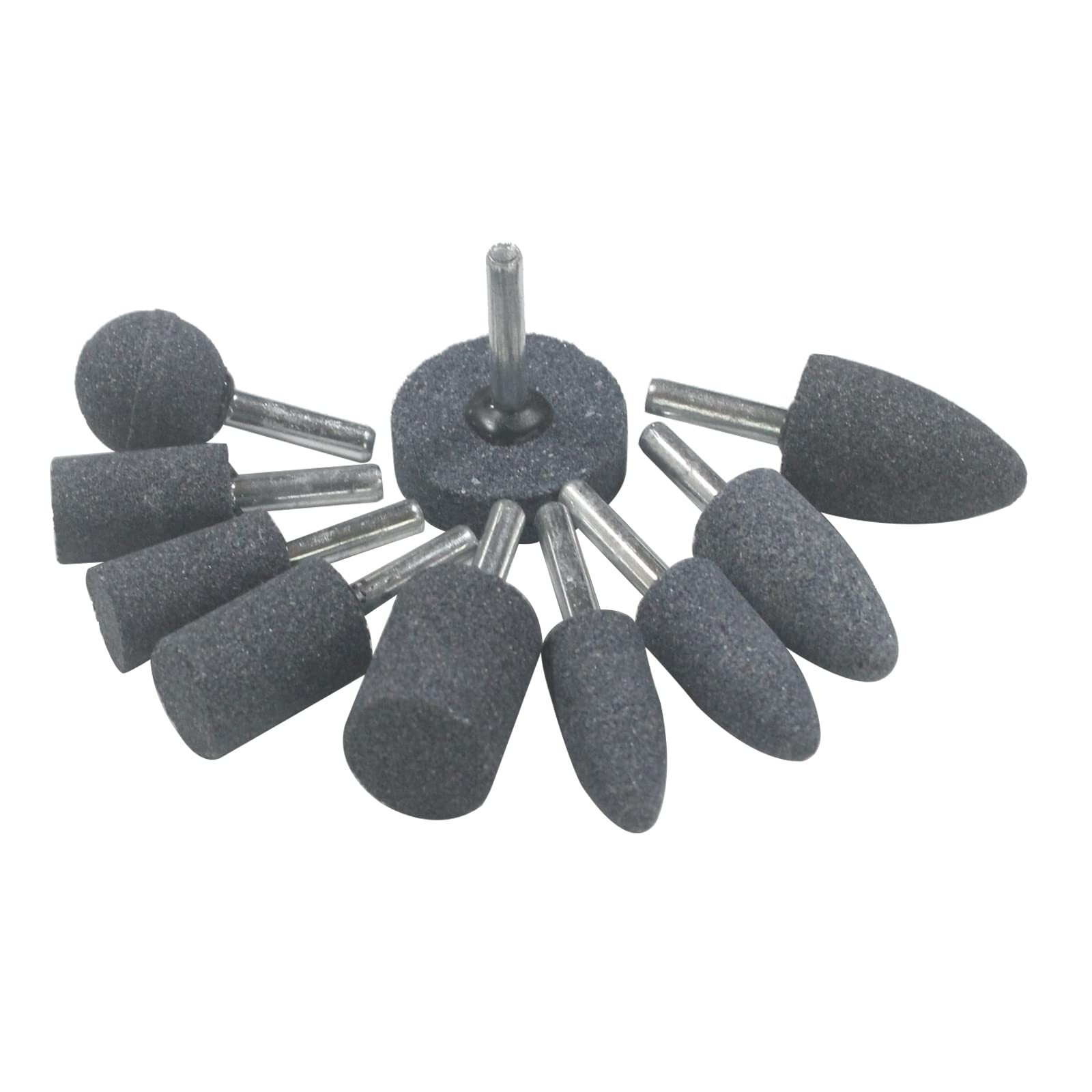 10 Pcs Various Shapes Abrasive Grinding Stone Rotary Accessories Buffing Poin…