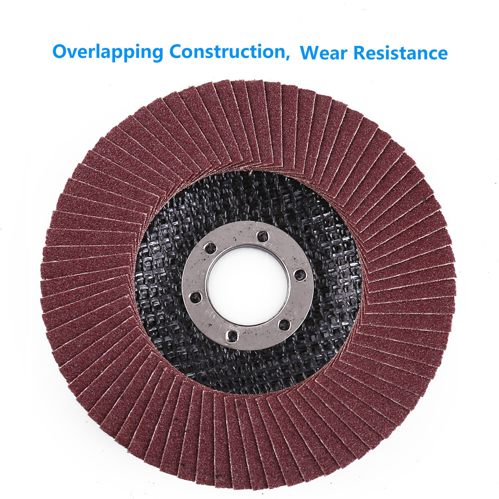 4.5″ 4-1/2 Flap Disc 40 60 80 120 Grit Angle Grinder Sanding Grinding Wheels