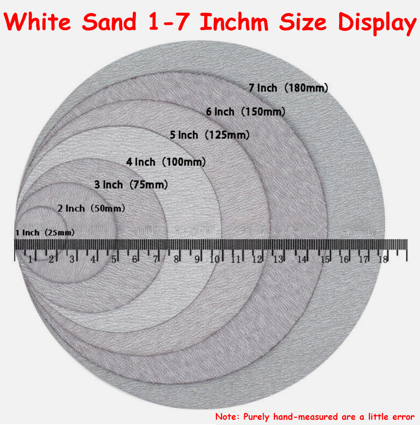 5 Inch 125mm 60-1200 Grit Disc Sandpaper Dry Grinding Polishing Sanding Disc