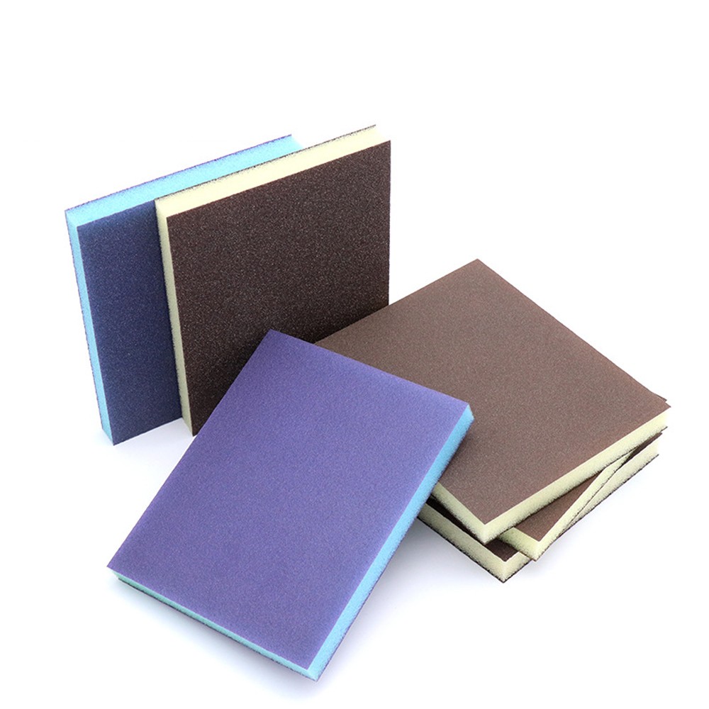 80-220 Grit Flexible Sanding Sponge Pads Wet/Dry Foam Sandpaper Polishing Block