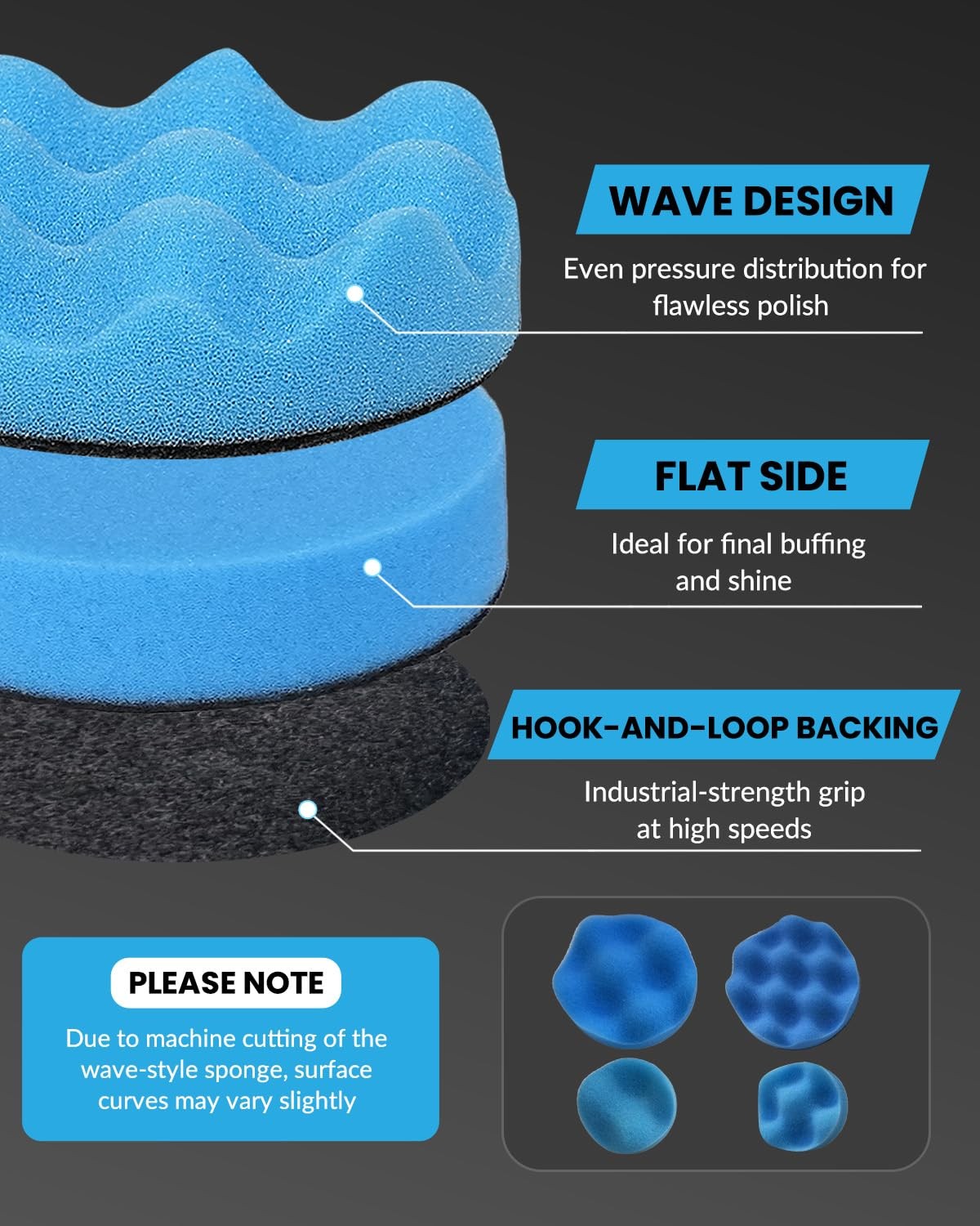 78PCS Drill Polishing Buffing Pads Kit with Buffer Polisher Attachment,…