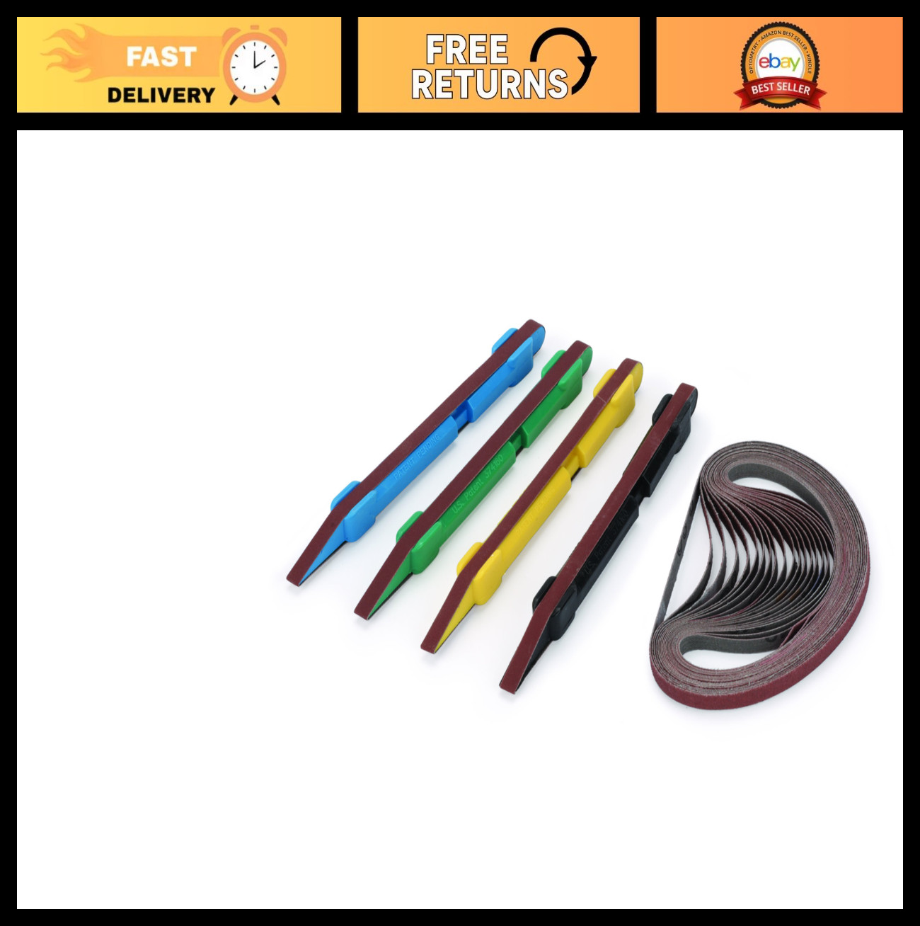 24-Piece Finishing Kit with Finer Grits for Smooth Surface Refinishing