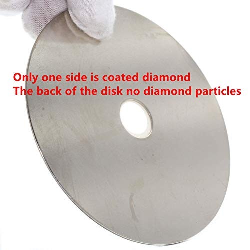 4 inch 100mm Diamond Flat Lap Disc Grinding Disk Arbor 5/8 Coarse Grit 80
