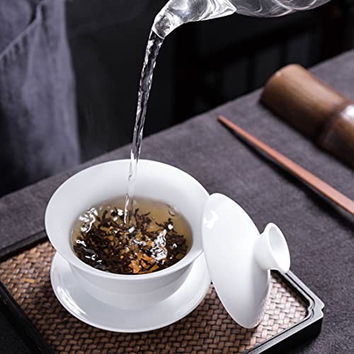 Traditional Gaiwan Tea Set with Lid and Saucer – Classic Chinese Cup