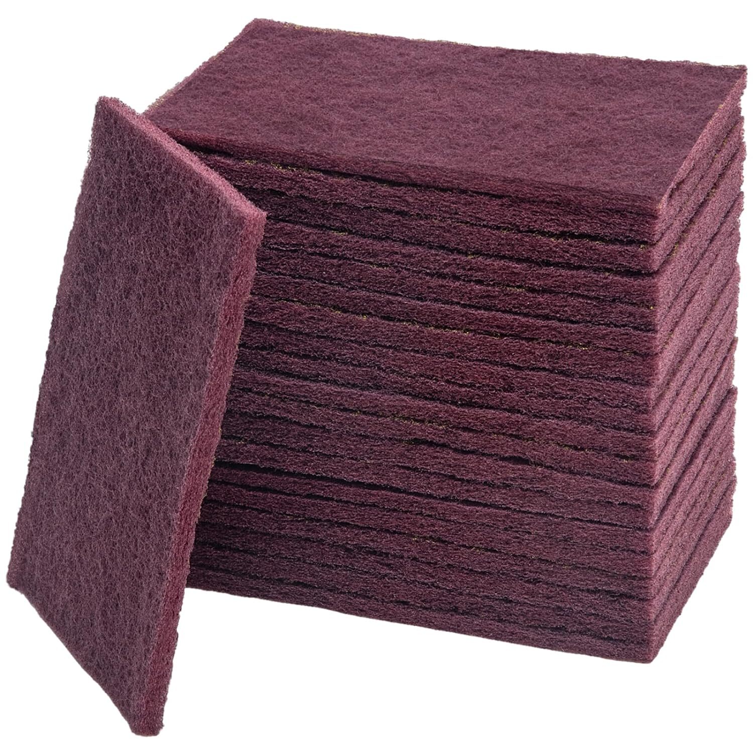 25Pack 6″x9″ Maroon General Purpose FINE Scuff Pads Automotive Surface Prep P320