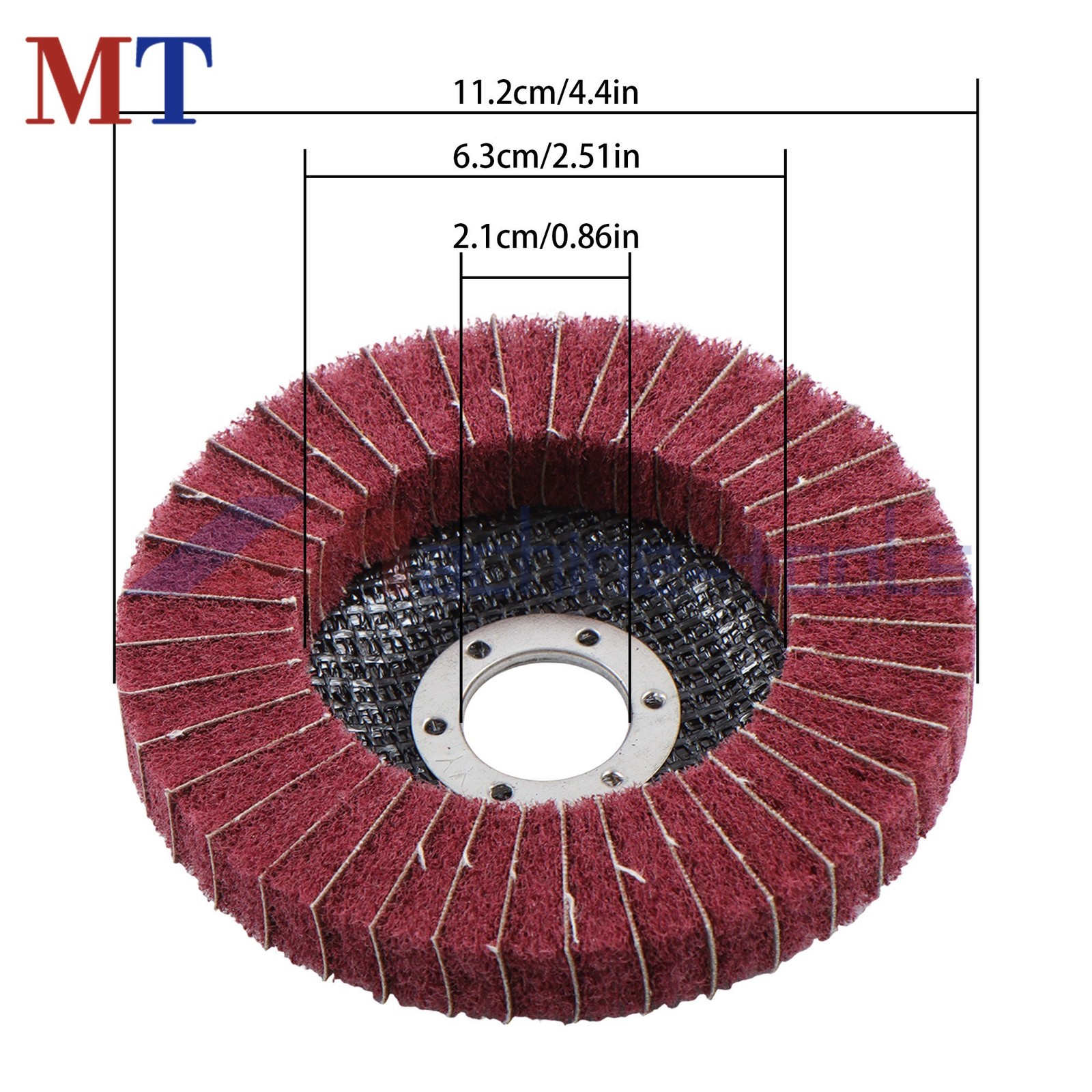 10 Pcs 120 & 240 Grit 4-1/2 Inch Scour Flap Discs Scouring Pad Polishing Wheel