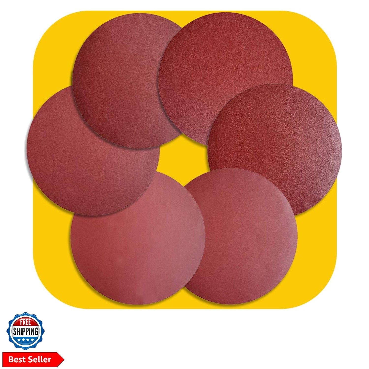 30 PCS 9 Inch PSA Aluminum Oxide Sticky Sanding Disc, Self Stick5 Each of 60 …