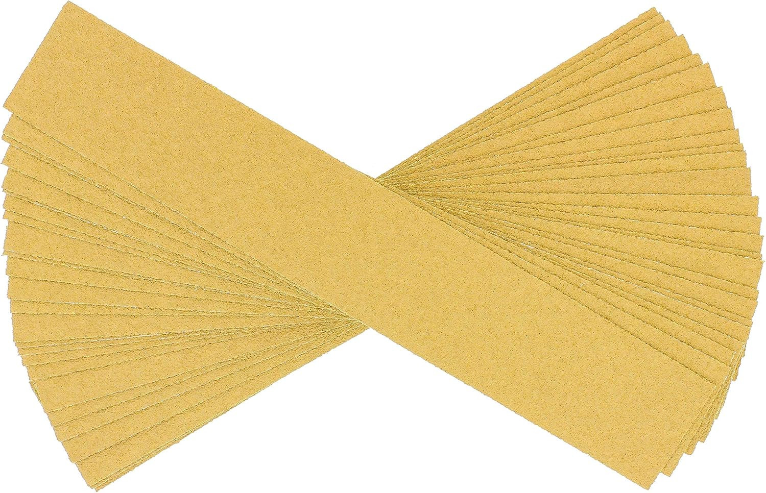 Premium 40 Grit Gold Pre-Cut PSA Longboard Sandpaper Sheets, Box of 20, 2-3/4″ X