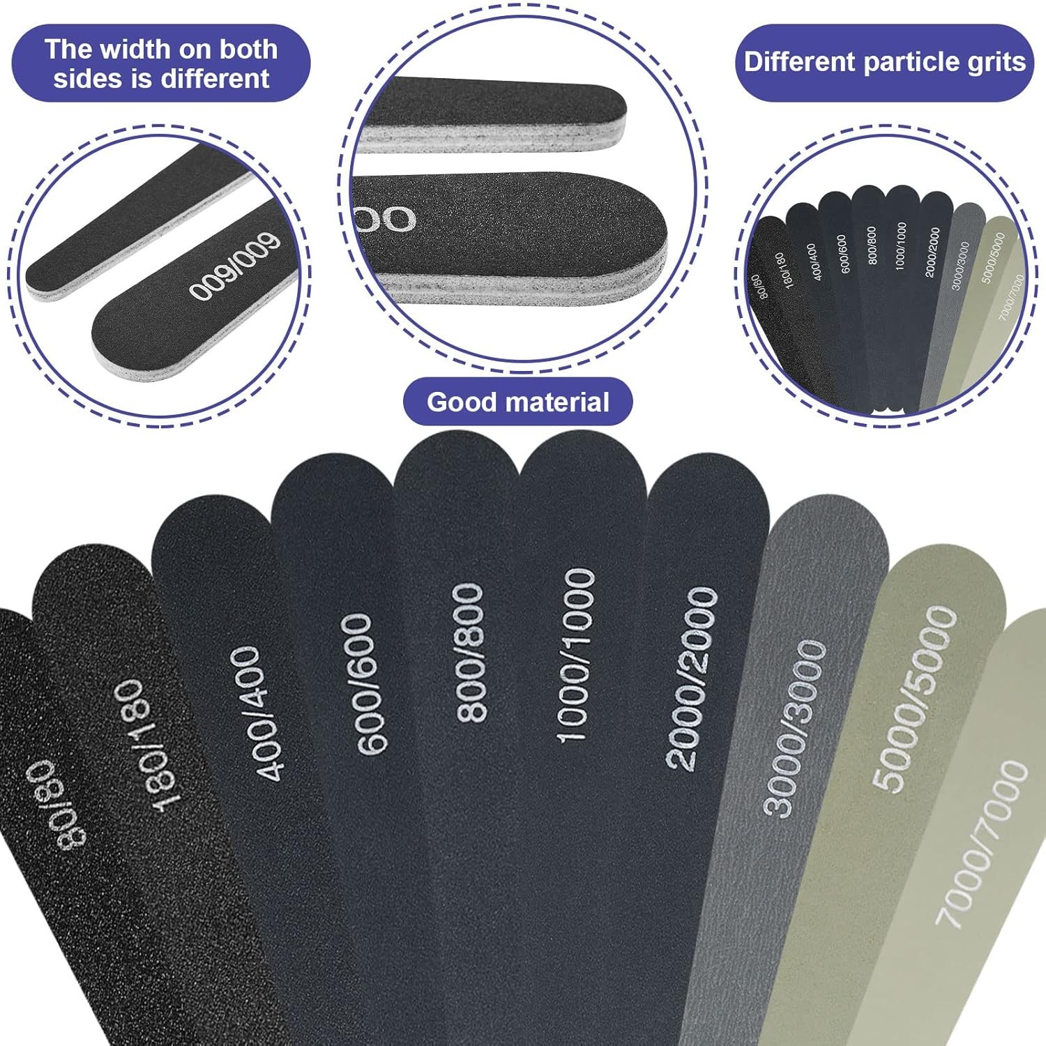 Sanding Sticks for Plastic Models 10 Pcs Polishing Buffing Sandpaper Stick