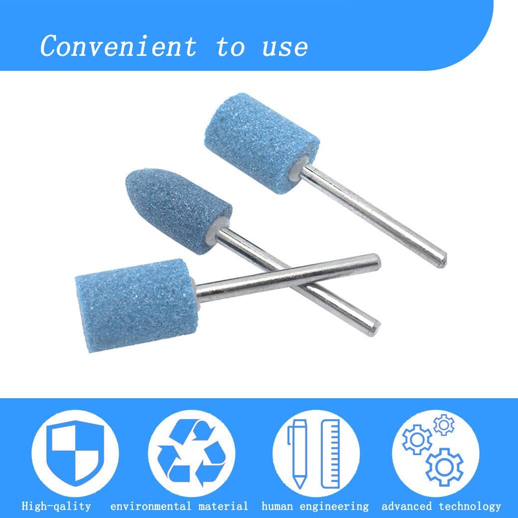 100 Pcs Grinding Stones Set, 1/8 Inch Shank Abrasive Stone Mounted Sharpening…