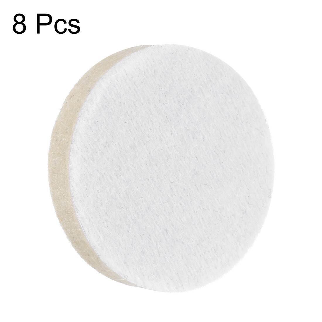 2-Inch Wool Polishing Pad Hook and Loop Buffing Wheel 8Pcs