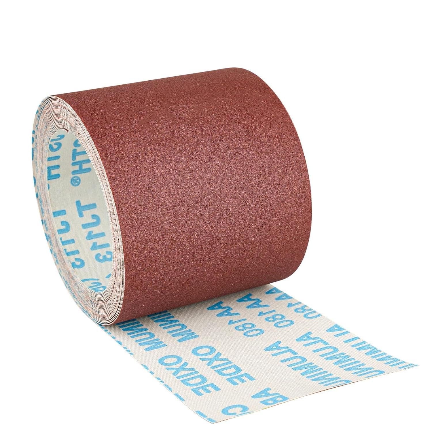 180 Grit Sandpaper Roll 3 Inch x 32.8 FT Premium Aluminum Oxide Emery Cloth