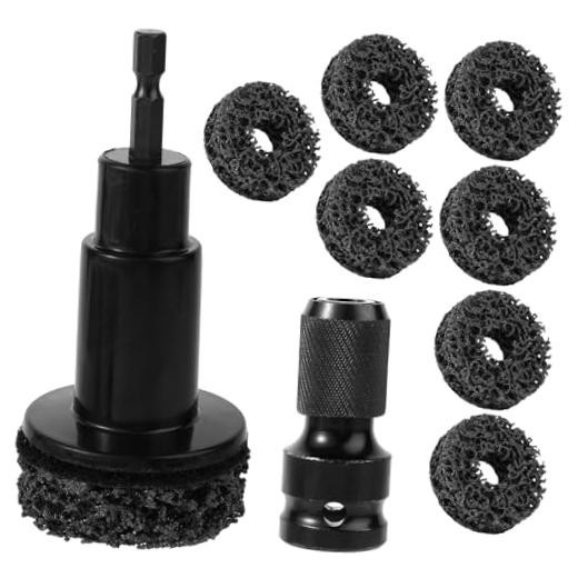 Wheel Hub Resurfacing Cleaner Tool Kit, Includes Grinding Head Adapter and 7
