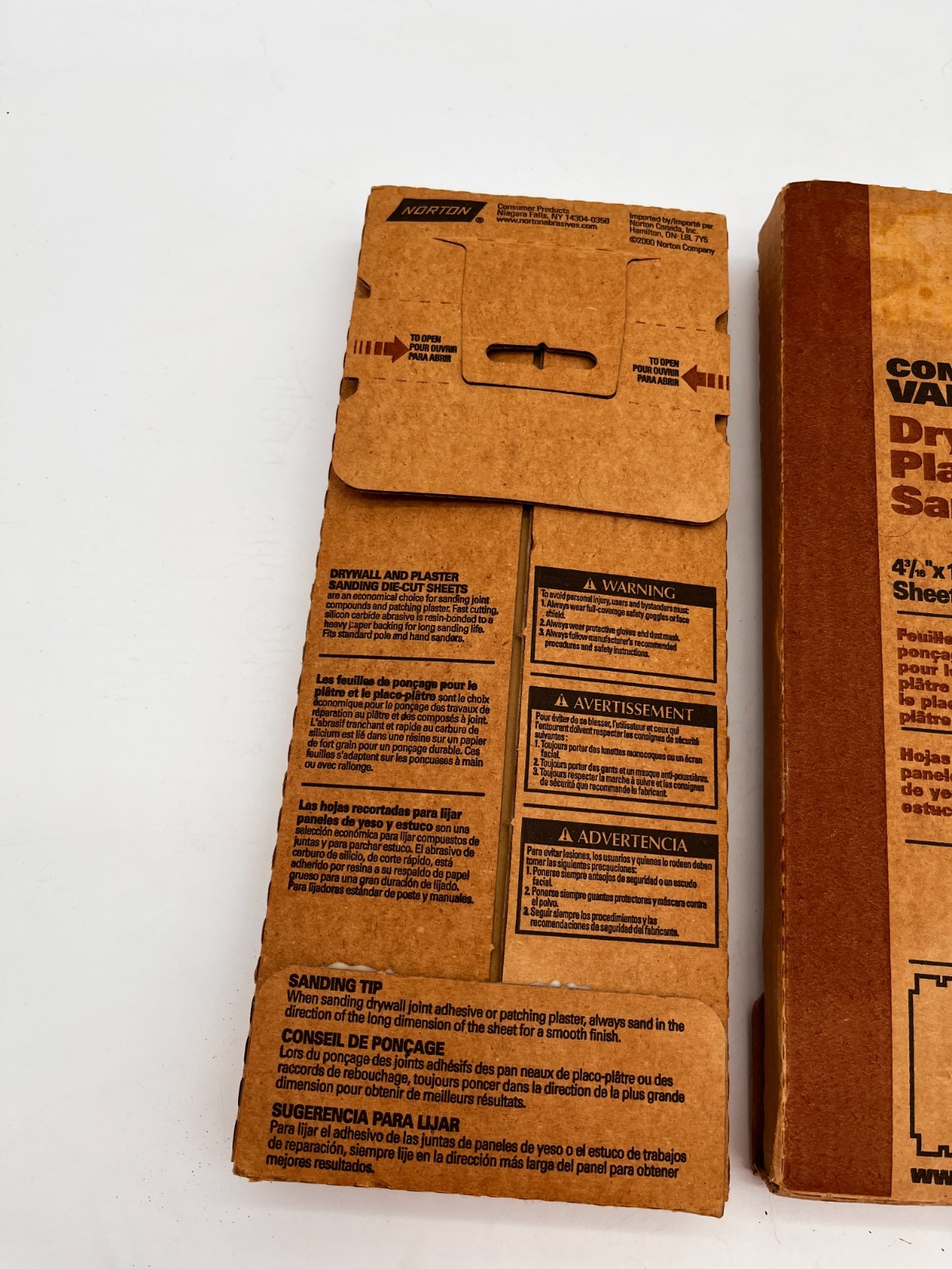 Norton Abrasives Drywall & Plaster Sanding Sheets- 2 Boxes + FibaTape Joint Tape