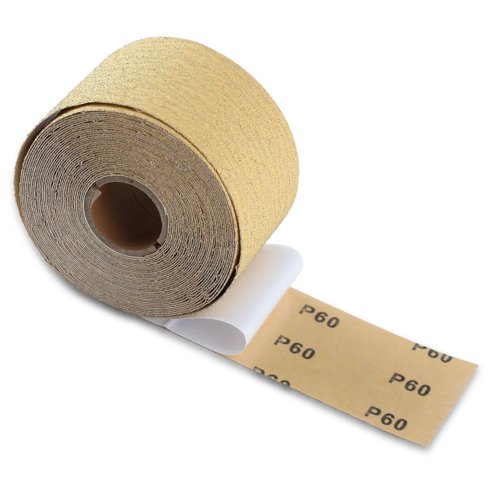 60 Grit Sandpaper Roll Self Adhesive PSA Stickyback Sand Paper 2-3/4″ Wide 10…