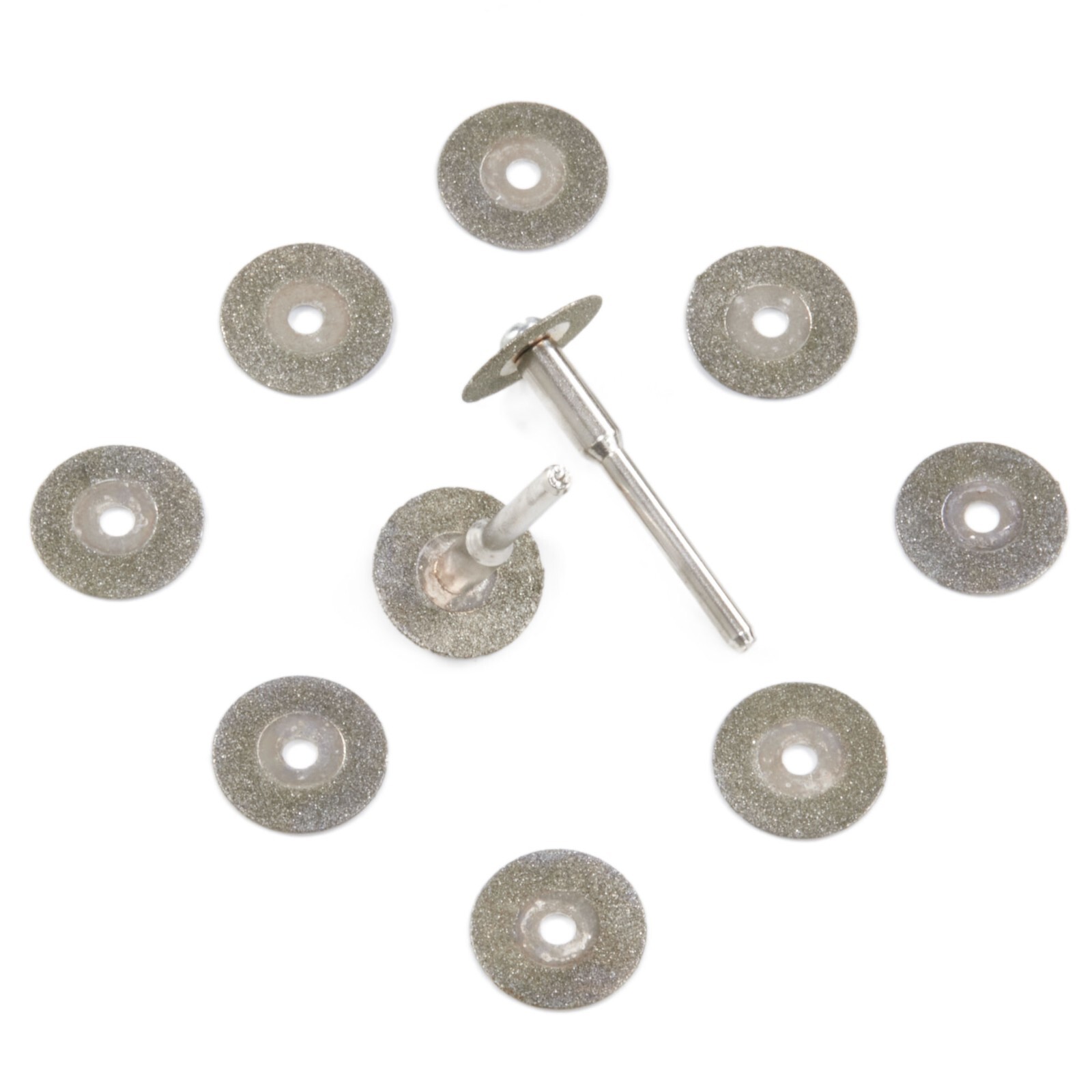 10Pcs 16mm 5/8″ inch Diamond Cutting Wheel Rotary Blades Cut-off Disc Shank 1/8″