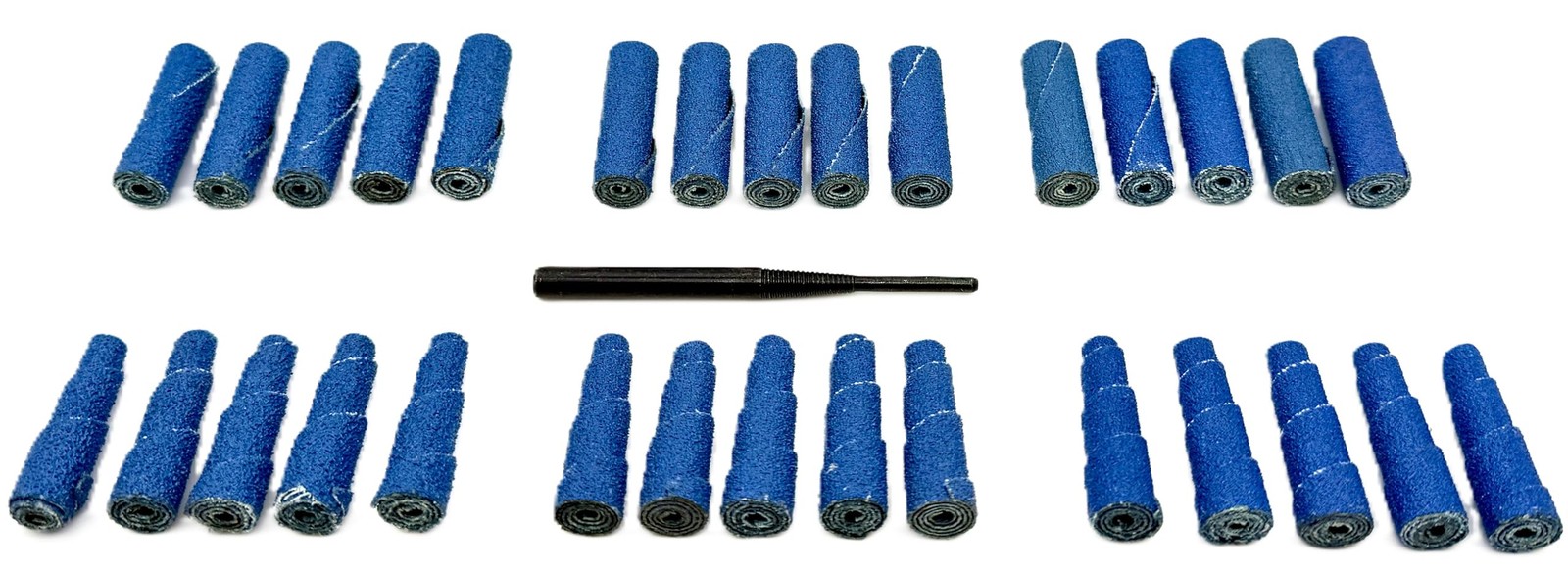 Pro-Graad 31 Piece Zirconia Abrasive Sanding Cartridge Spiral Roll Sander Kit,