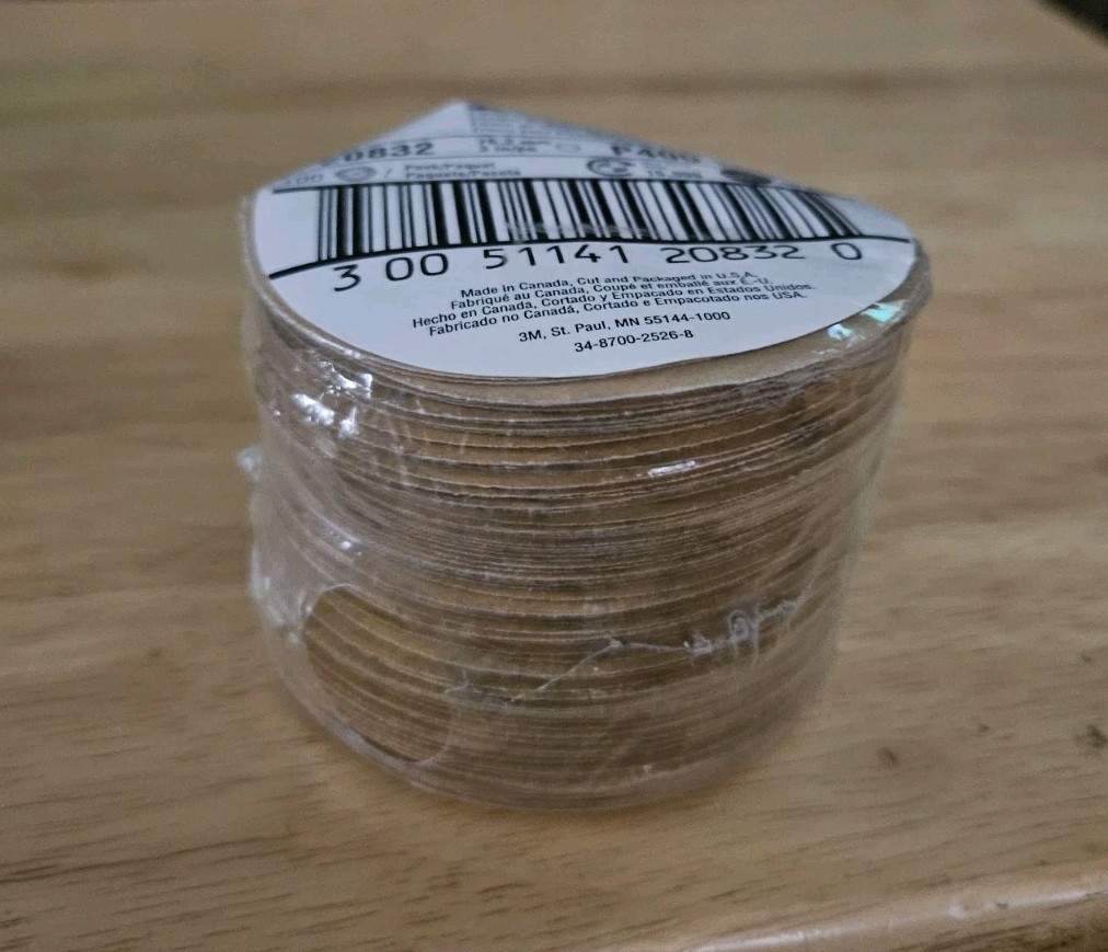 3M Clean Sanding Discs Pack of 100 | 216U | 20832 | P400