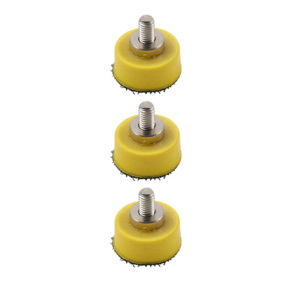 3pcs 1/2/3″ Hook & Loop Backing Pads Sanding Disc Sander Plate Polisher M6