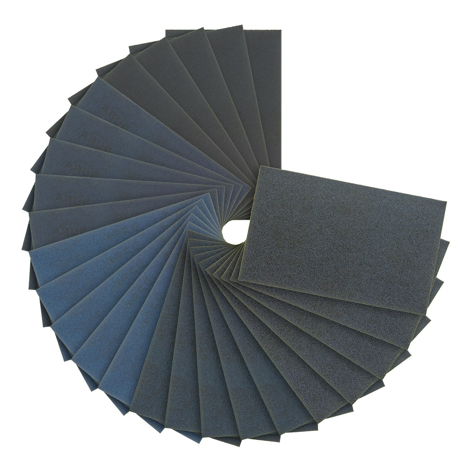 25 Sheet Variety Pack Sandpaper – Ideal for Automotive and Wood Finishing Jobs