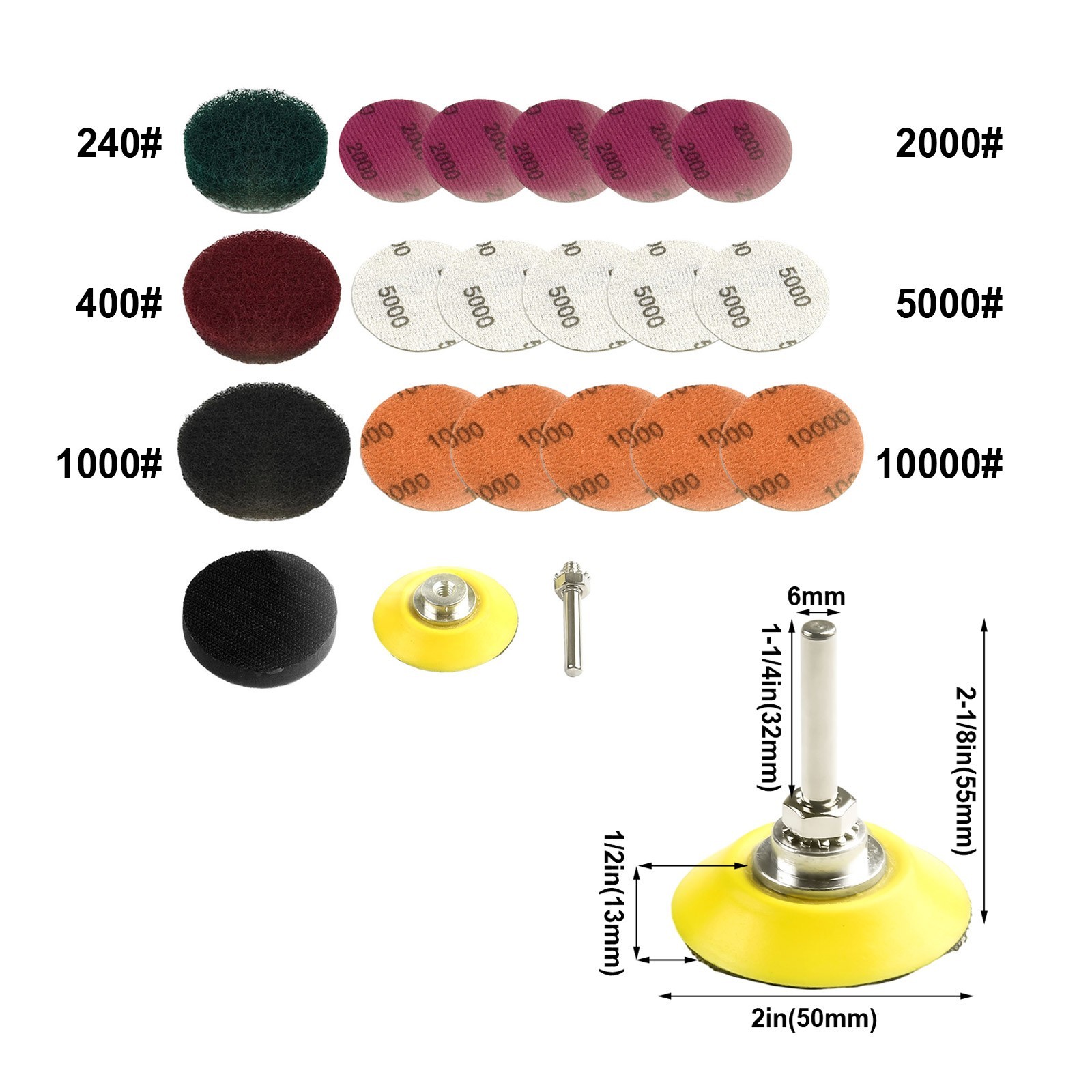 Improves visibility Polishing Restoration Headlight Scouring Pad Electric Drill