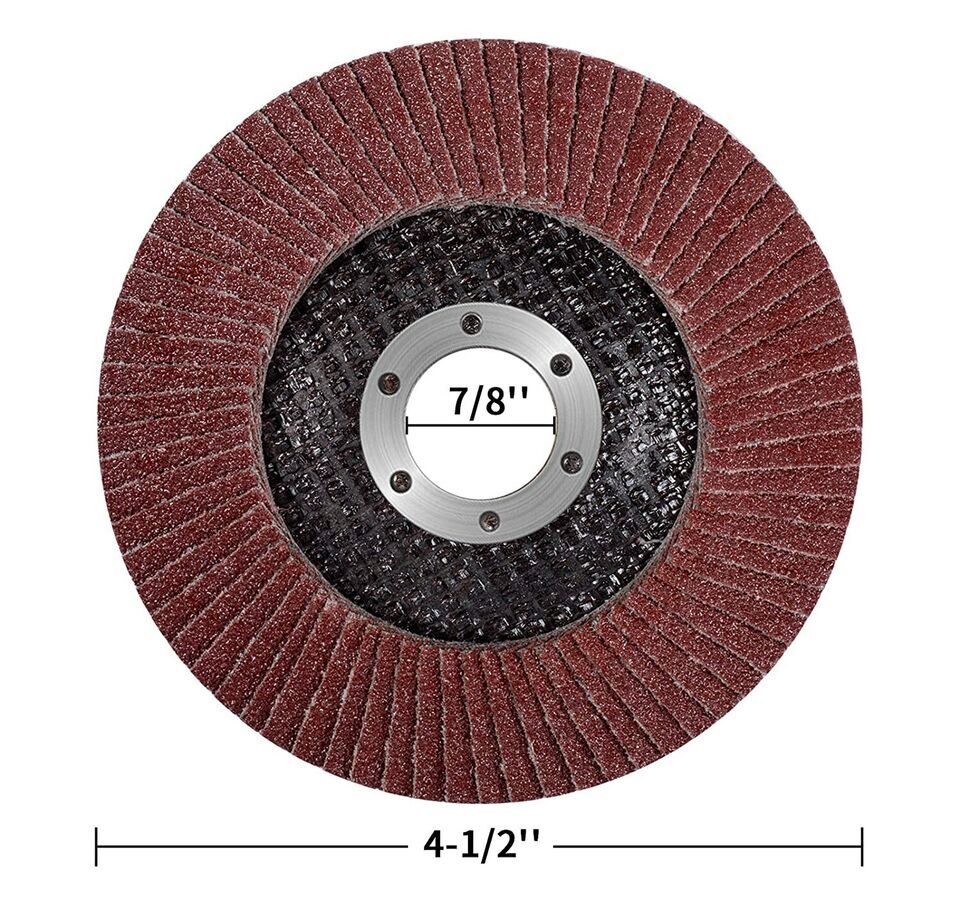 4.5in 28 PACK Aluminum Oxide Flap Discs 40 60 80 120Grit Grinding Wheel Sanding