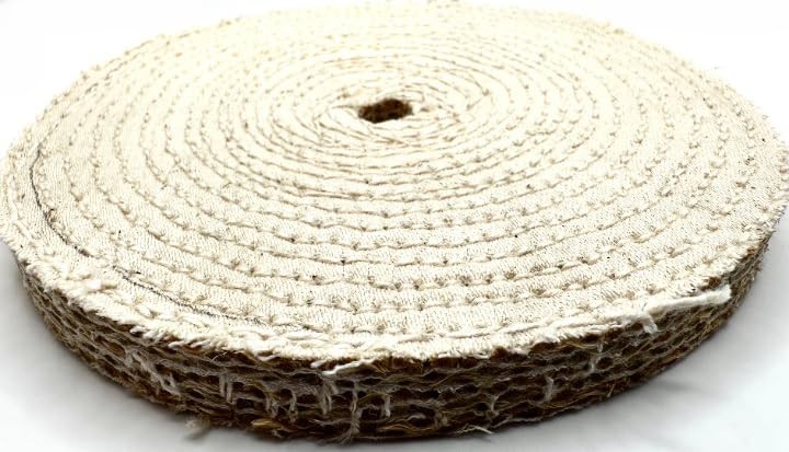 2 Pack 6″ EOL Sisal Buffing Wheel, 6 inch x 11 Ply – 1/2 inch Thick x 1/2 inc.